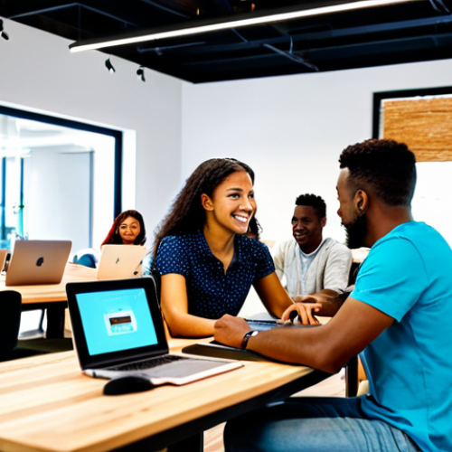 Home 7 **
A diverse group of fully clothed digital nomads working together in a vibrant co-working space, laptops open, brainstorming ideas, appropriate attire, safe for work, perfect anatomy, natural proportions, professional environment, family-friendly.
**